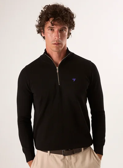 FELIX HARDY Half-Zip Knit Sweater