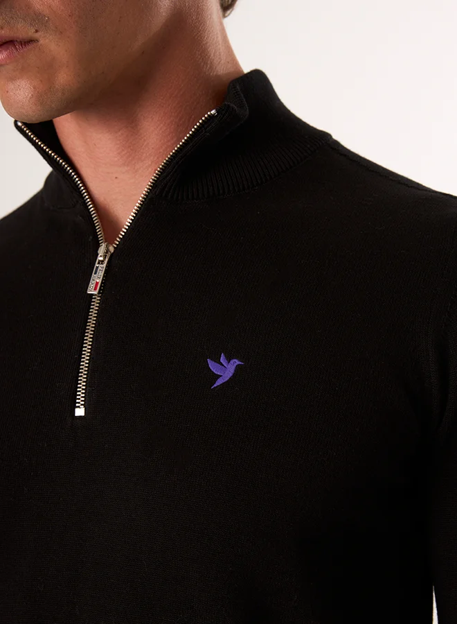 FELIX HARDY Half-Zip Knit Sweater