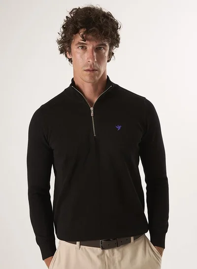 FELIX HARDY Half-Zip Knit Sweater