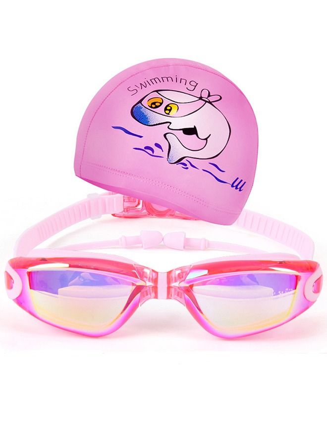 Taiahiro 5 in 1 Kids Swimming Suits,Boys and Girls Swim Goggles Nose Clip Earplugs Swimming Cap Set - Image 2
