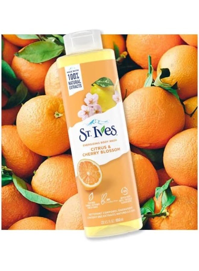 سانت آيفز غسول الجسم المنشط من سانت آيفز برائحة الحمضيات وزهر الكرز 650 مل - Image 3