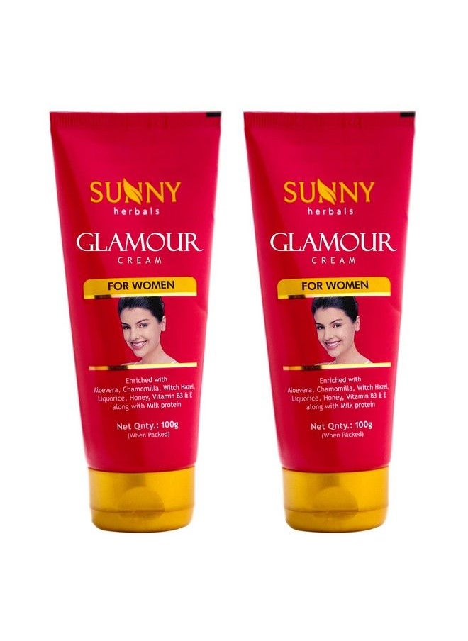 Glamour Cream Enriched With Aloe Vera Chamomilla Vitamin B3 & E To Moisturize & Lighten Skin Tone ;Restores Damaged Skin Cells For Women 100 Gm (Pack Of 2) - pzsku/Z5ECCAADB50A42EFE6912Z/45/_/1687503689/602454b4-8558-481e-a869-f3c4b82f13c1