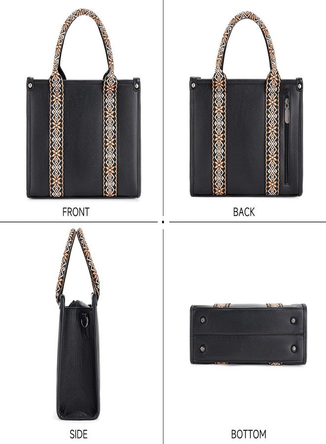 FALAN MULE Leather Crossbody Bags for Women Trendy Hobo Purses Shoulder Handbags (B-Black) - Image 5