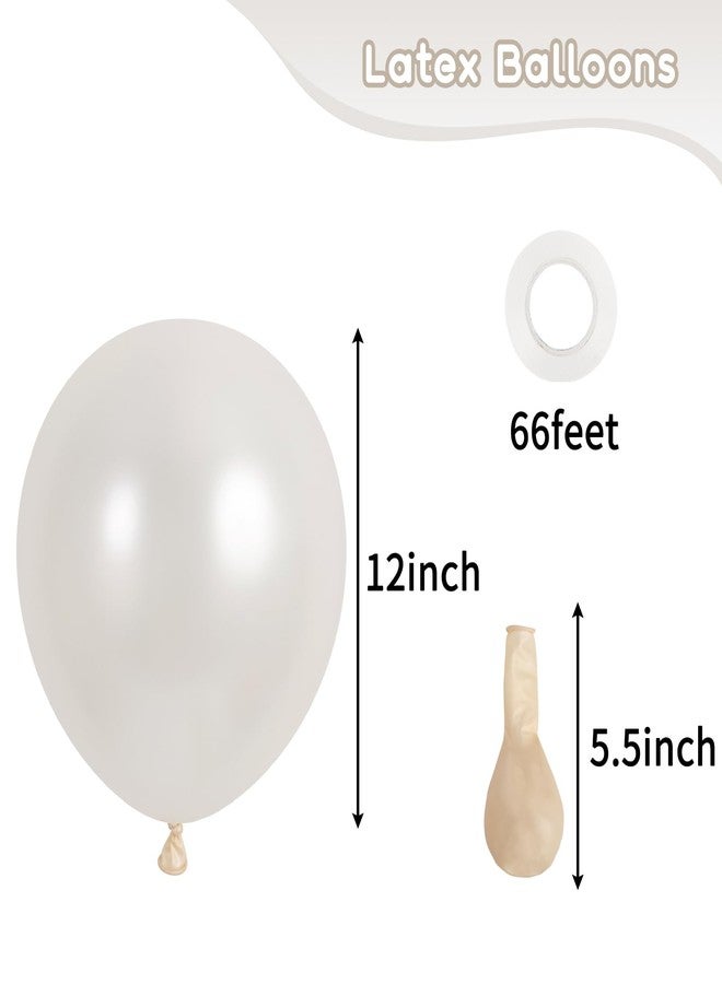RUBFAC 120pcs Pearl White Balloons 12 Inches White Balloons, Bright Color Latex Party Ballons for Birthday Baby Shower Wedding Party Supplies Garland Arch Decoration - Image 2