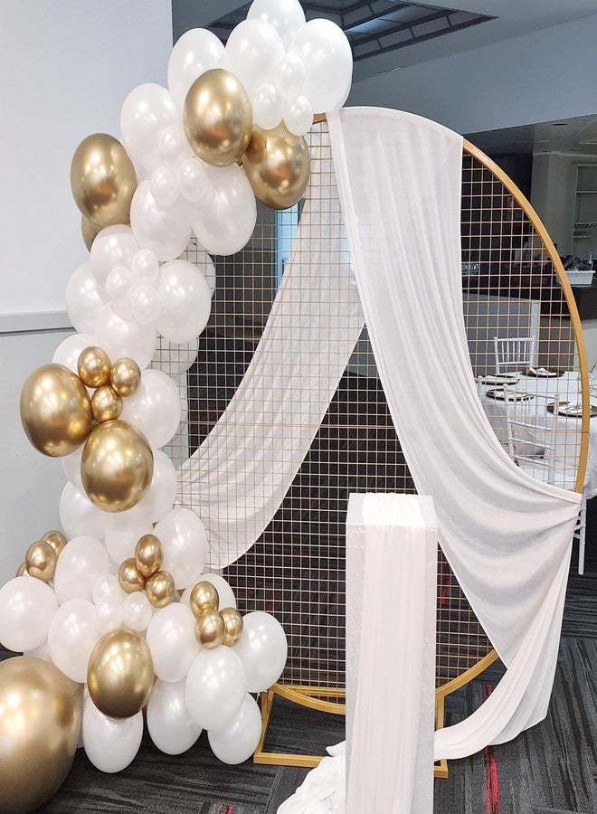 RUBFAC 120pcs Pearl White Balloons 12 Inches White Balloons, Bright Color Latex Party Ballons for Birthday Baby Shower Wedding Party Supplies Garland Arch Decoration - Image 5
