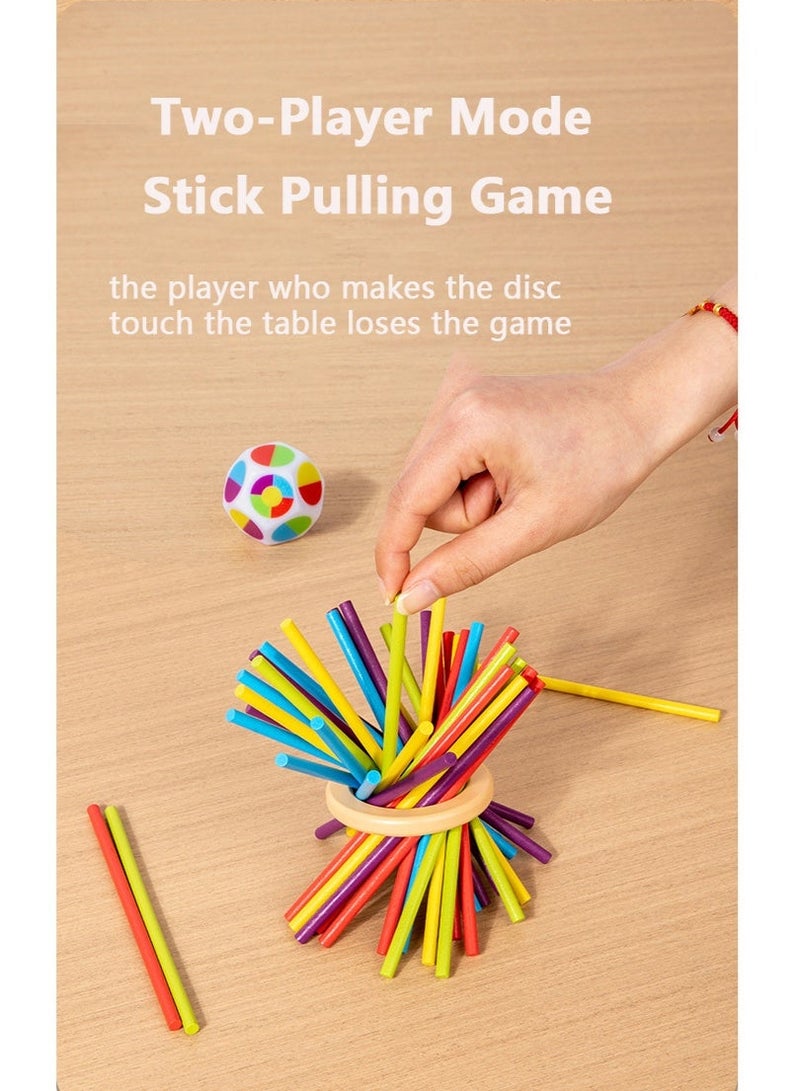 Montessori game wooden board game, three-in-one stick drawing game, fine motor skills, balance, color recognition, fine motor skills educational toys and counting parent-child toys, children's travel toy gifts - Image 5