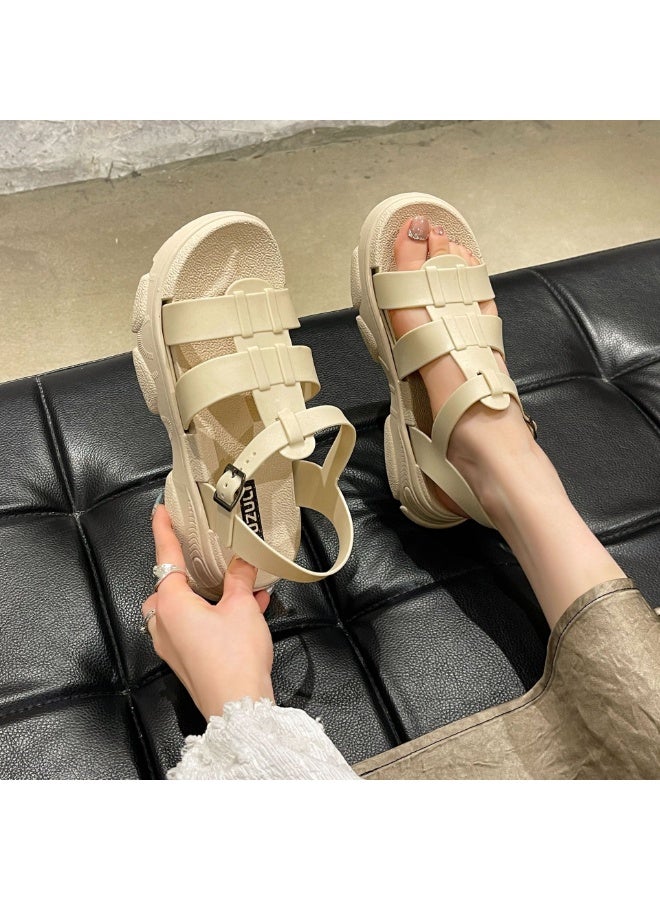 NIBEMINENT Fashionable Casual Women's Sandals  Summer Style  Thick Base Slippers Preppy Style   Sports Sandals  - Image 5