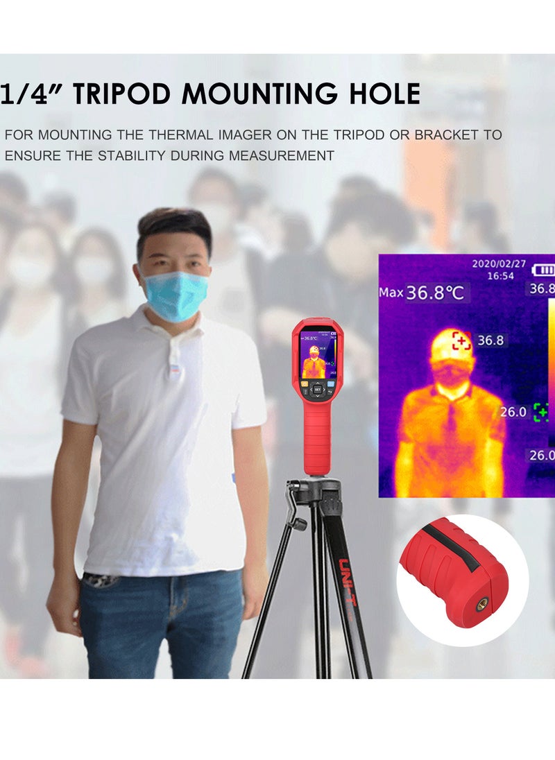 UNI-T Professional Thermal Imager High Accuracy Portable Handheld IR Infrared Thermal Imaging Camera 2.8'' TFT LCD Display Night Vision Device 5~1022℉(-15~550℃) Temperature Range