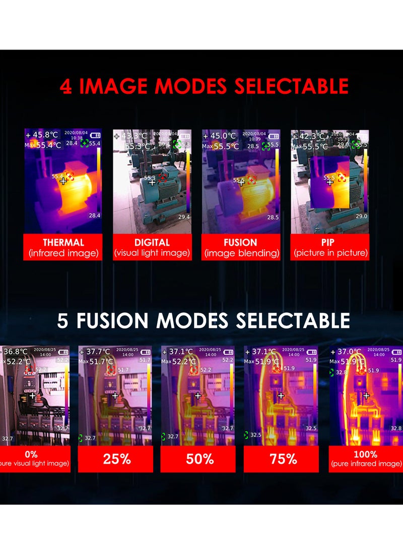 UNI-T - UNI-T Professional Thermal Imager High Accuracy Portable Handheld IR Infrared Thermal Imaging Camera 2.8'' TFT LCD Display Night Vision Device 5~1022℉(-15~550℃) Temperature Range - Image 1