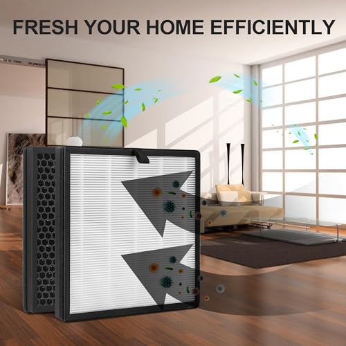 XBWW 2 Packs Replacement Filter Compatible with AMEIFU G3 / FXAP2W / Sferf-30 & VEWIOR A3 / A3N / ClearAir-A3 Tailulu HQZZ-260 Air Purifi-er with 3 Stages HEPA, Activated Carbon Filter and Pre-Filter - Image 4