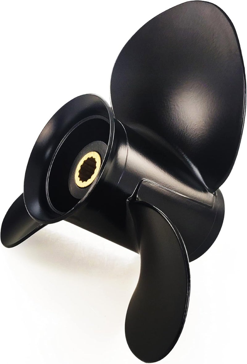 CAPTAIN Outboard Propeller for Mercury TOHATSU 9.9-20HP, 14 Spline Tooth, OEM RH Aluminum Propeller (9.25x11.5) - Image 3