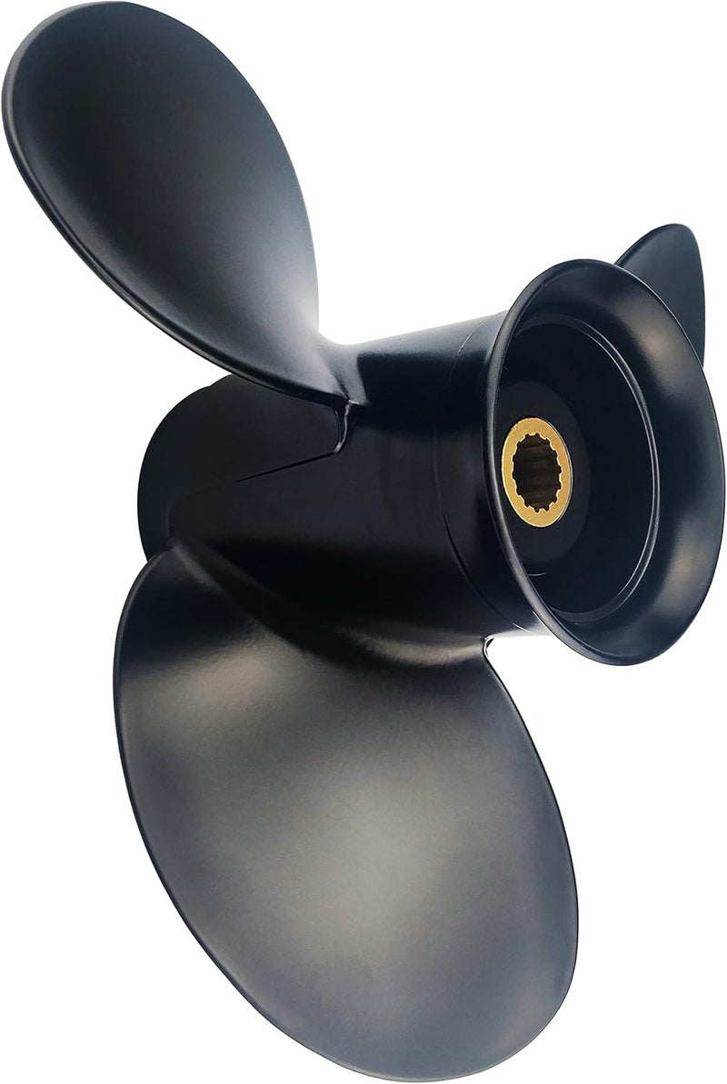 CAPTAIN Outboard Propeller for Mercury TOHATSU 9.9-20HP, 14 Spline Tooth, OEM RH Aluminum Propeller (9.25x11.5) - Image 2