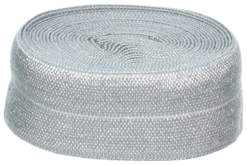 By Annie 3/4In X 2Yd Pewter Fold-Over Elastic