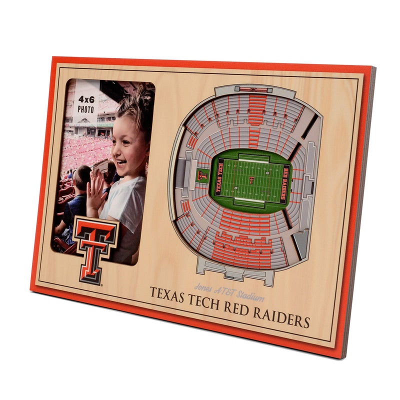 يو ذا فان Youthefan NCAA Texas Tech Red Raiders 3D Stadiumview Picture Frame - Jones AT&T Stadium - Image 1