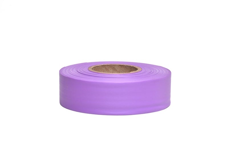 Swanson Tool Co. , Inc Swanson Tool Co RFTPP300 1-3/16 inch by 300 Foot Taffeta Safety Roll Flagging, Purple - Image 1