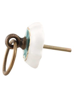 Indian-Shelf IndianShelf 2 Packs Sea Green Solid Ceramic Drawer Knobs for Kitchen Cabinet Hardware Door Pulls Decorative Dresser Premium Artworks  - Image 3