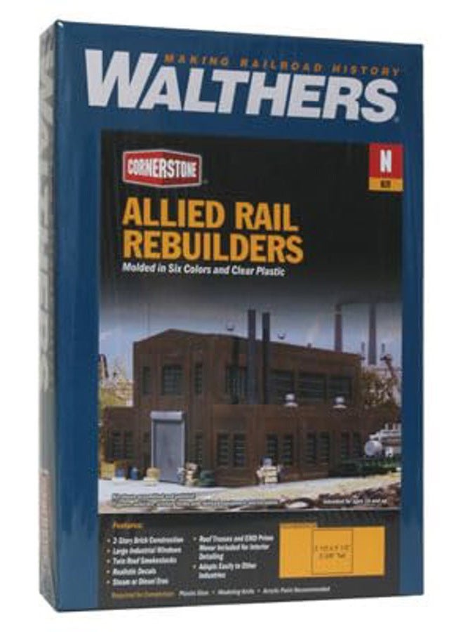 Cornerstone Walthers HO Scale Allied Rail Rebuilders Structure Kit - Image 2