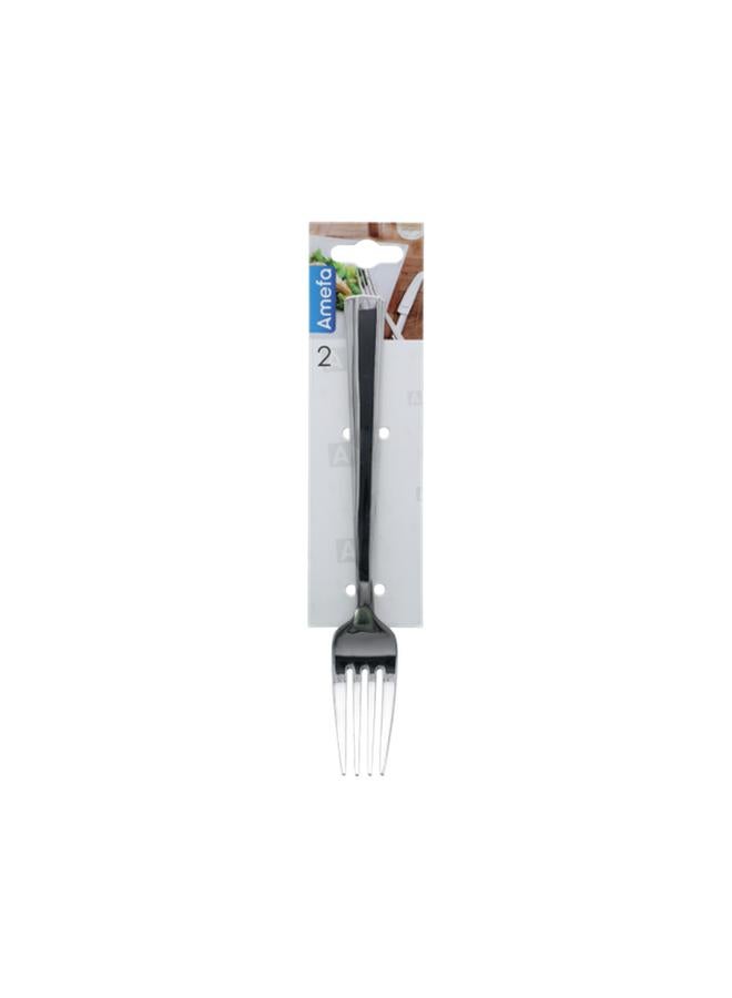 Amefa 2-Piece Moderno 18/10 Stainless Steel Dishwasher Safe Table Fork Silver 1923X1VDXCAF2 - Image 1