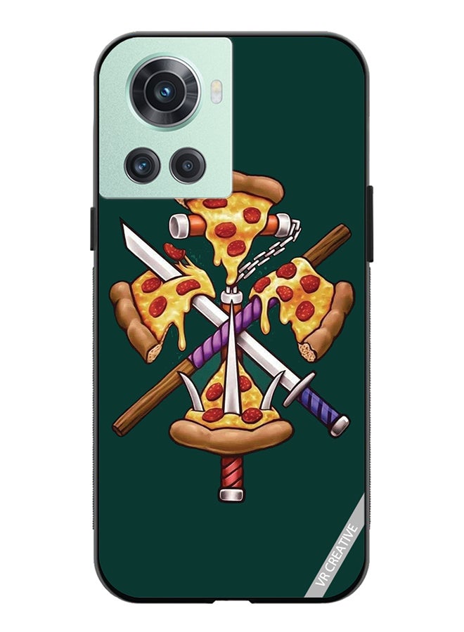 VR CREATIVE Protective Case Cover For OnePlus Ace Pizza Sword Design Multicolour - Image 1