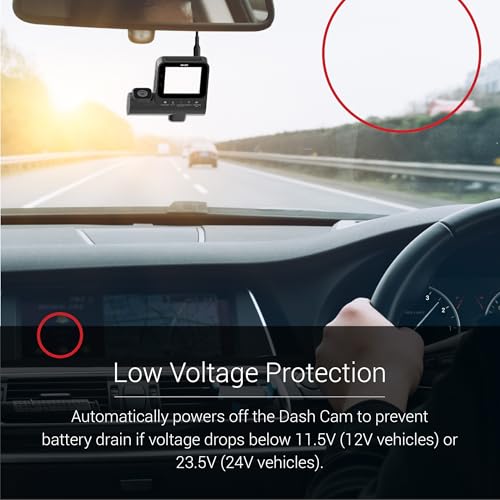 Dylect Dash Cam Hardwire Kit - Universal for Brands Like 70mai, Redtiger, Qubo, Boat | 24H Parking Mode & Low Voltage Protection | 3.5M Long Cable | Compatible with Front Fuse Cars Only - Image 2