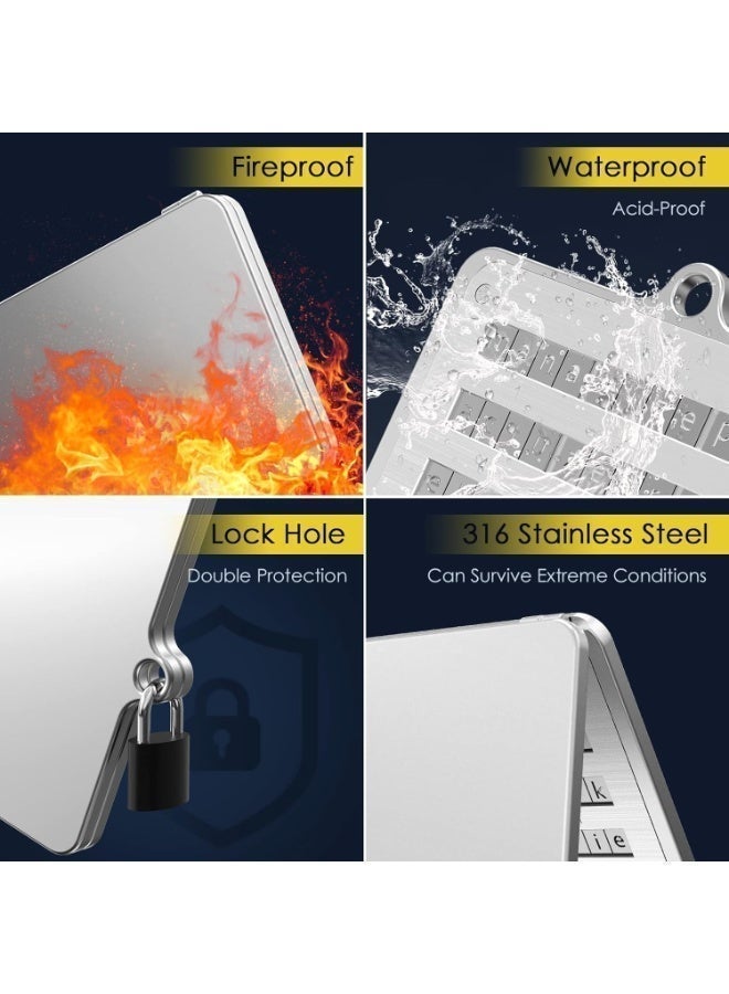 ELLIPAL Crypto Seed Phrase Storage, 316 Stainless Steel Metal Seed Phrase Storage with Lock Hole, 24 Words Seed Phrase Backup Storage, Compatible with BIP39 Hardware Wallets (Ellipal, Safepal, Ledger, Trezor) + CryptoKIT Premium Bundle | Official UAE Reseller, Fireproof, Waterproof - Image 4