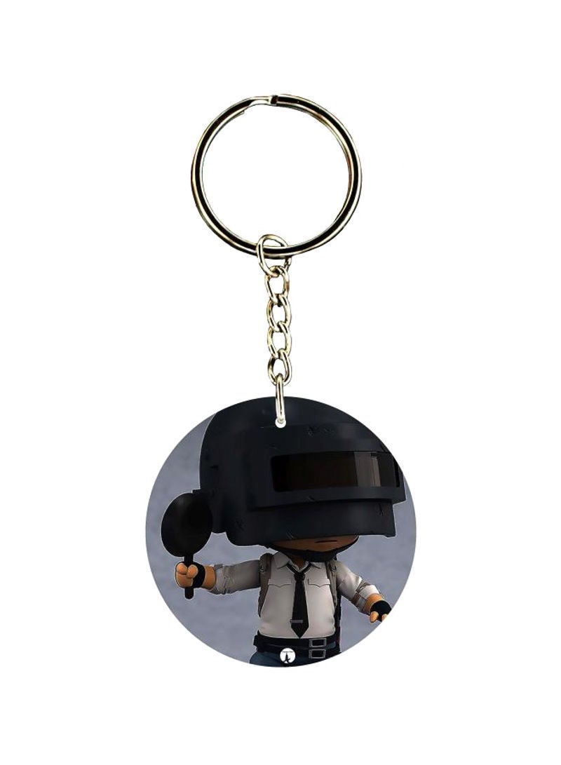 PUBG Theme Printed Keychain