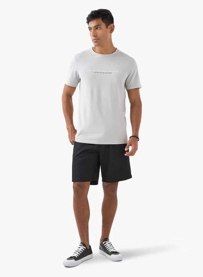 Iconic Iconic Typographic Print T-shirt