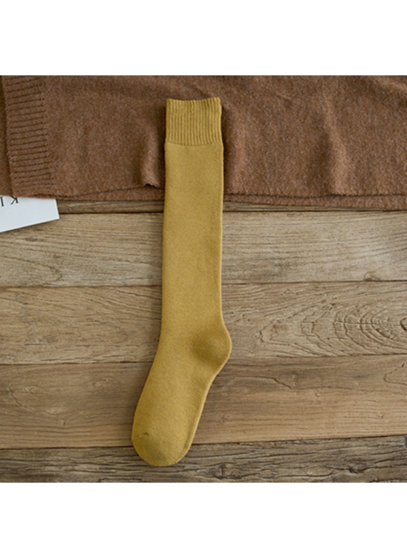 Generic - Stockings womens autumn and winter stockings fleece-lined thick warm towel calf socks high over the knee confinement pile socksLight gray Light gray - Image 1