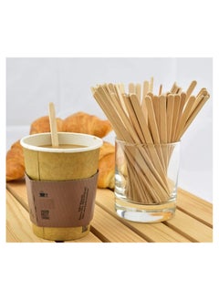Generic Coffee Stir Sticks  200pcs Wooden Stirrers for Coffee, Tea, Milk, Juice, DIY Crafts (14cm)  - Image 4