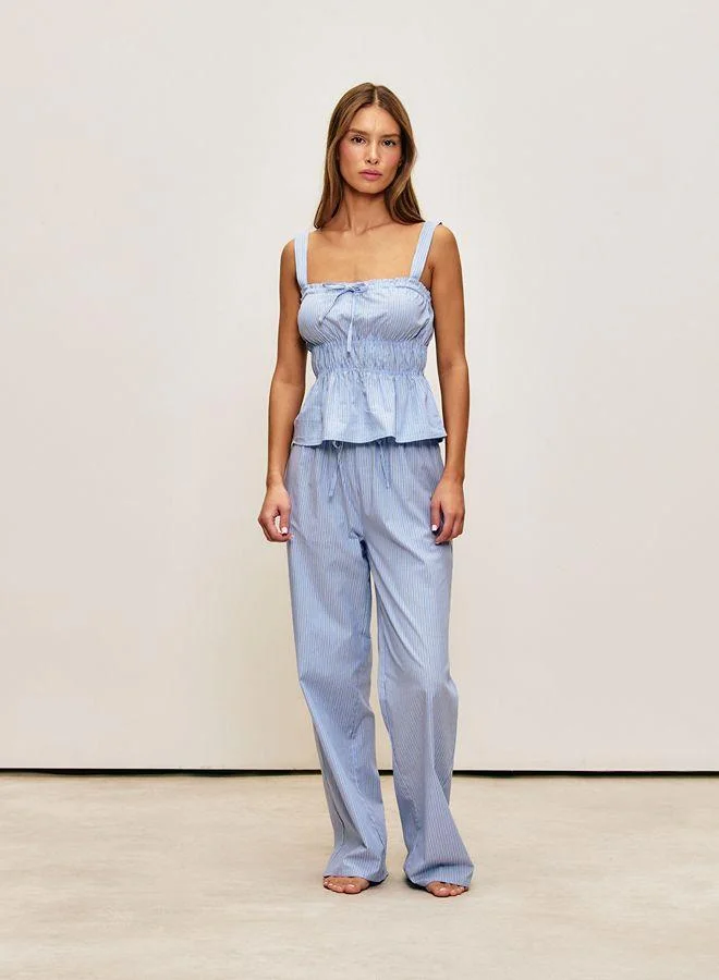 Undiz Striped cotton poplin tank top