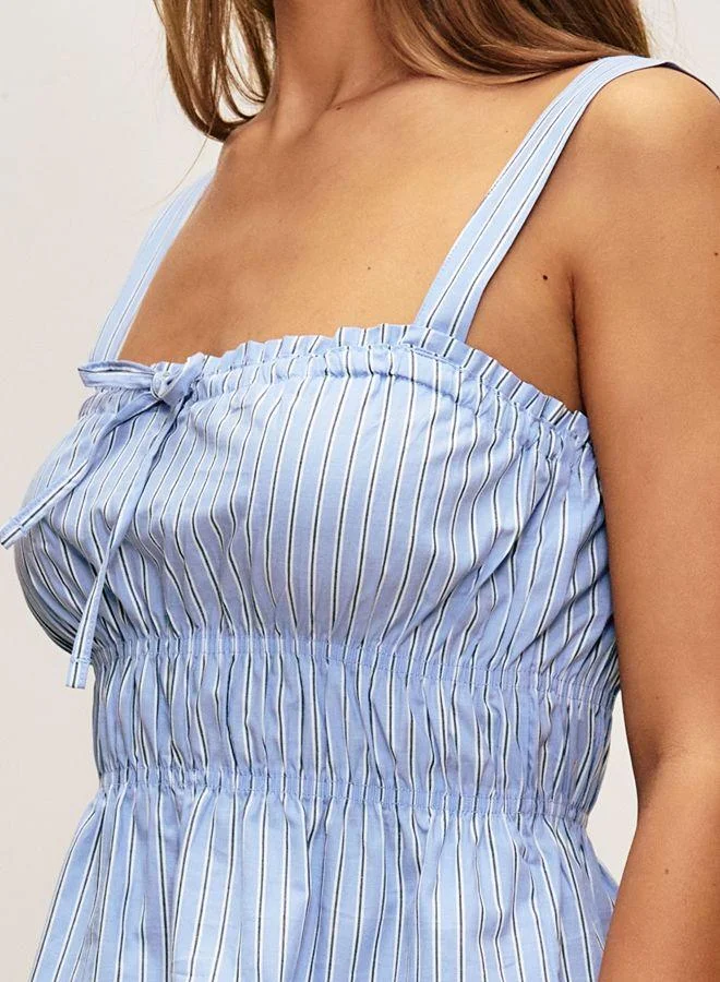 Undiz Striped cotton poplin tank top