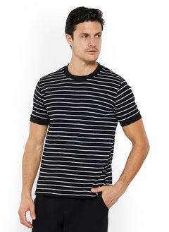 NAUTICA Striped Regular Fit Premium Cotton Crew Neck T-shirt  - Image 1
