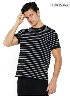 NAUTICA Striped Regular Fit Premium Cotton Crew Neck T-shirt  - Image 2