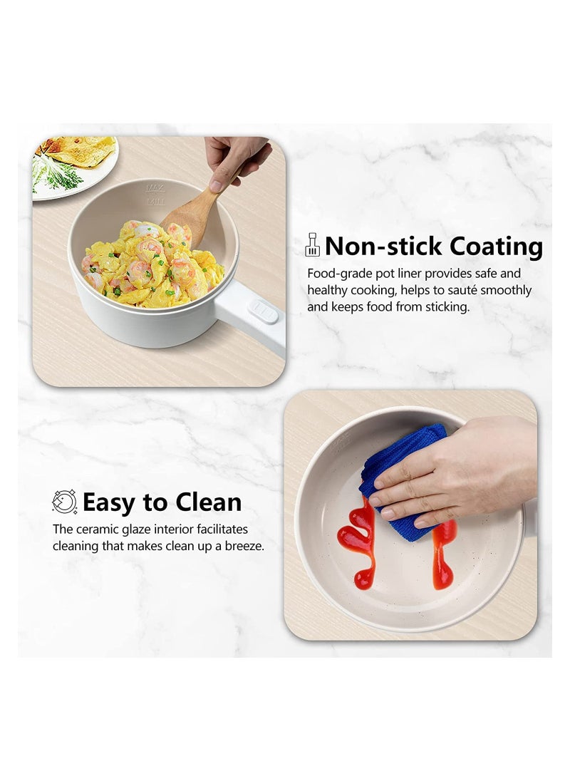 Generic 2 L Electric Hot Pot with Steamer & Temperature Control,Non-Stick Electric Skillet,Frying Pan,Electric Saucepan  - Image 5
