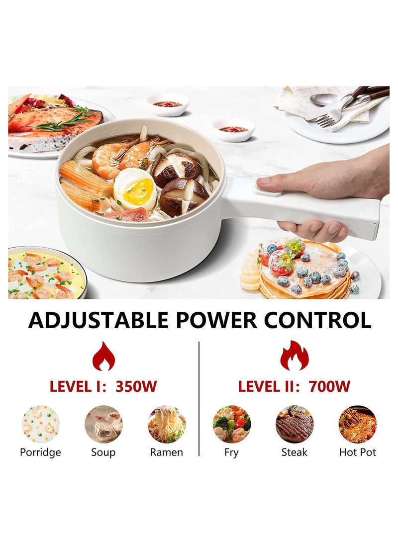 Generic 2 L Electric Hot Pot with Steamer & Temperature Control,Non-Stick Electric Skillet,Frying Pan,Electric Saucepan  - Image 4