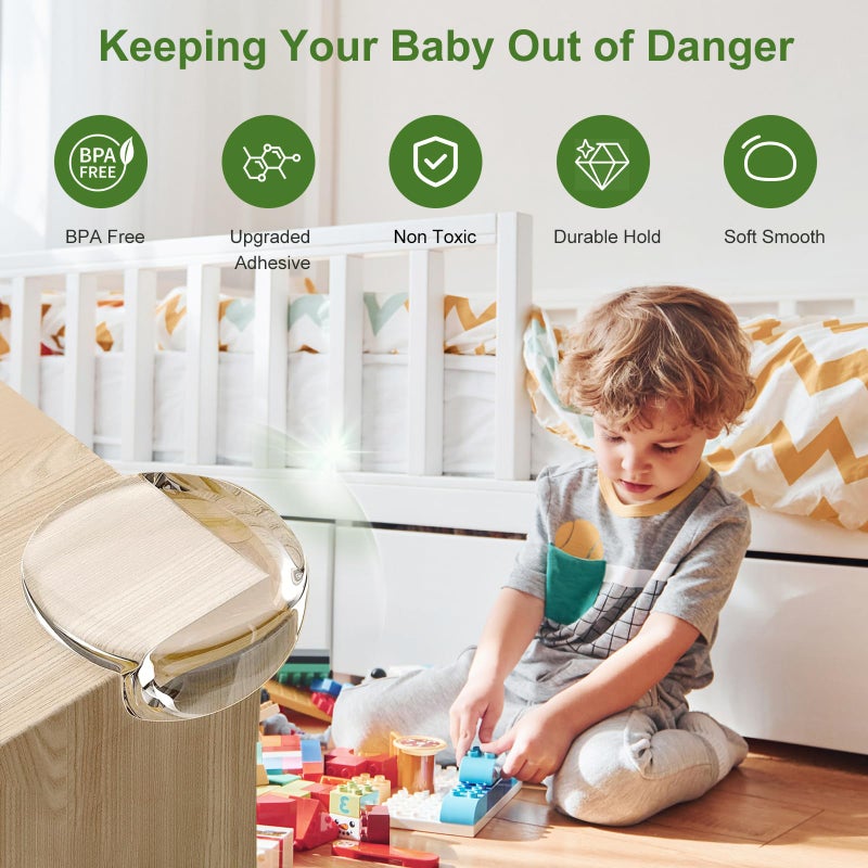 Osareny 36 Pack Corner Protector Baby, Table Corner Protectors for Baby Clear Corner Protectors for Furniture Corner Guards Baby Proof Bumpers Corner Covers Baby Safety Child Proofing - Image 3
