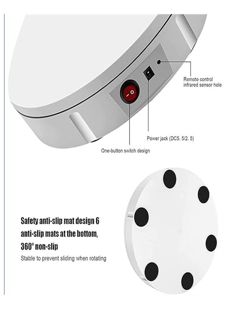 general Motorised smart swivel stand with 360 degree rotation for photography, jewellery, collectibles, toys, cakes and display - Image 4