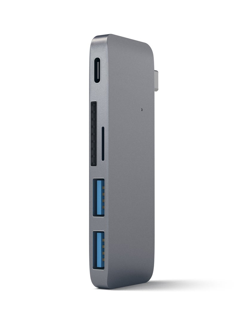 ساتي كاي موزع ذاتي الشحن USB Type-C رمادي فلكي - Image 1