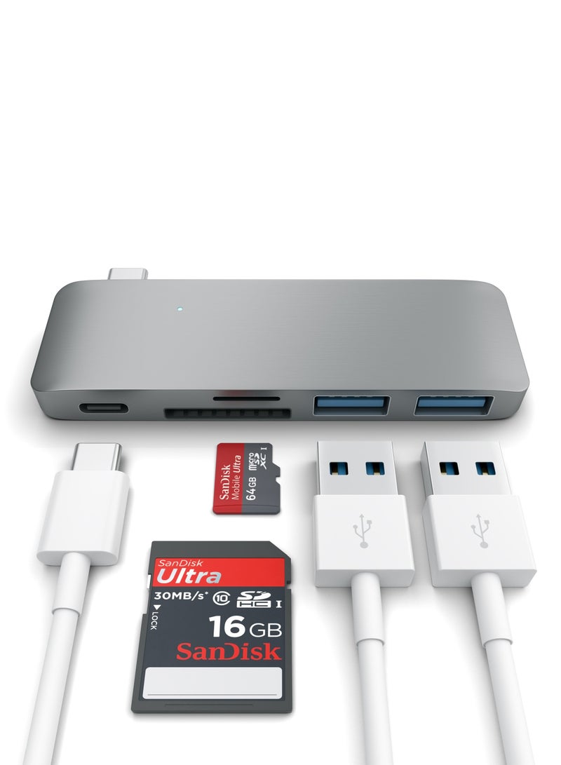 ساتي كاي موزع ذاتي الشحن USB Type-C رمادي فلكي - Image 4