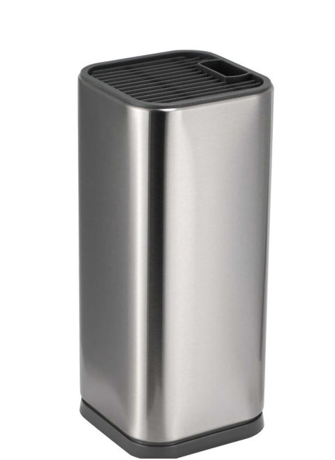 Universal Knife Block Holder, Universal Knife Blocks, Stainless Steel Organizer with Scissor Slots, Rust Proof for Any Knife up to 8.10 Inches(Knives Not in Included)