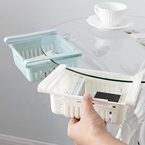 WENGTY Kitchen Organizer Adjustable Kitchen Refrigerator Storage Rack Fridge Freezer Shelf Holder PullOut Drawer Organiser Space Saver Multi Color 4 - Image 3