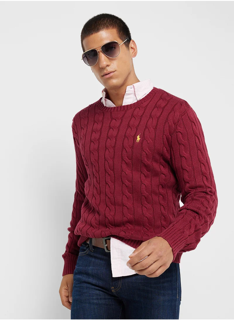 بولو رالف لورين Logo Crew Neck Sweater