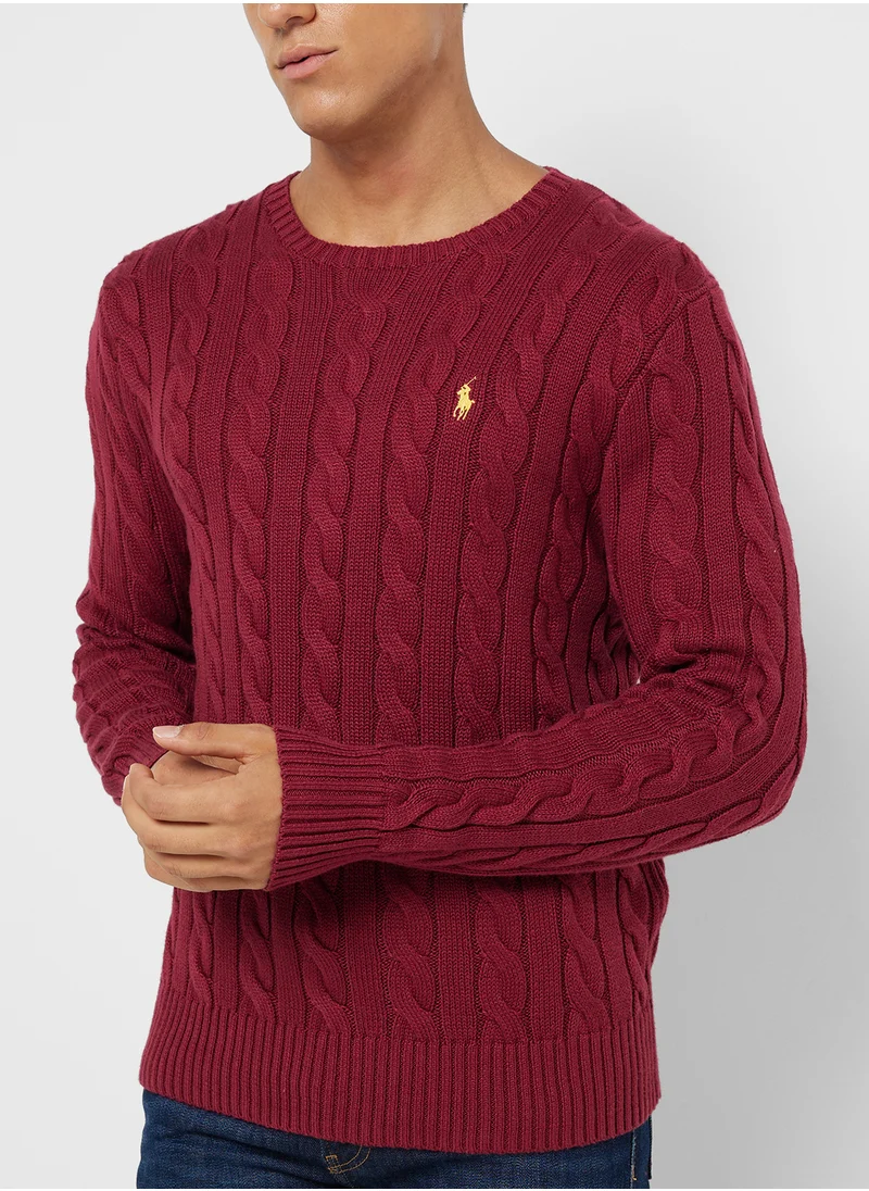 بولو رالف لورين Logo Crew Neck Sweater