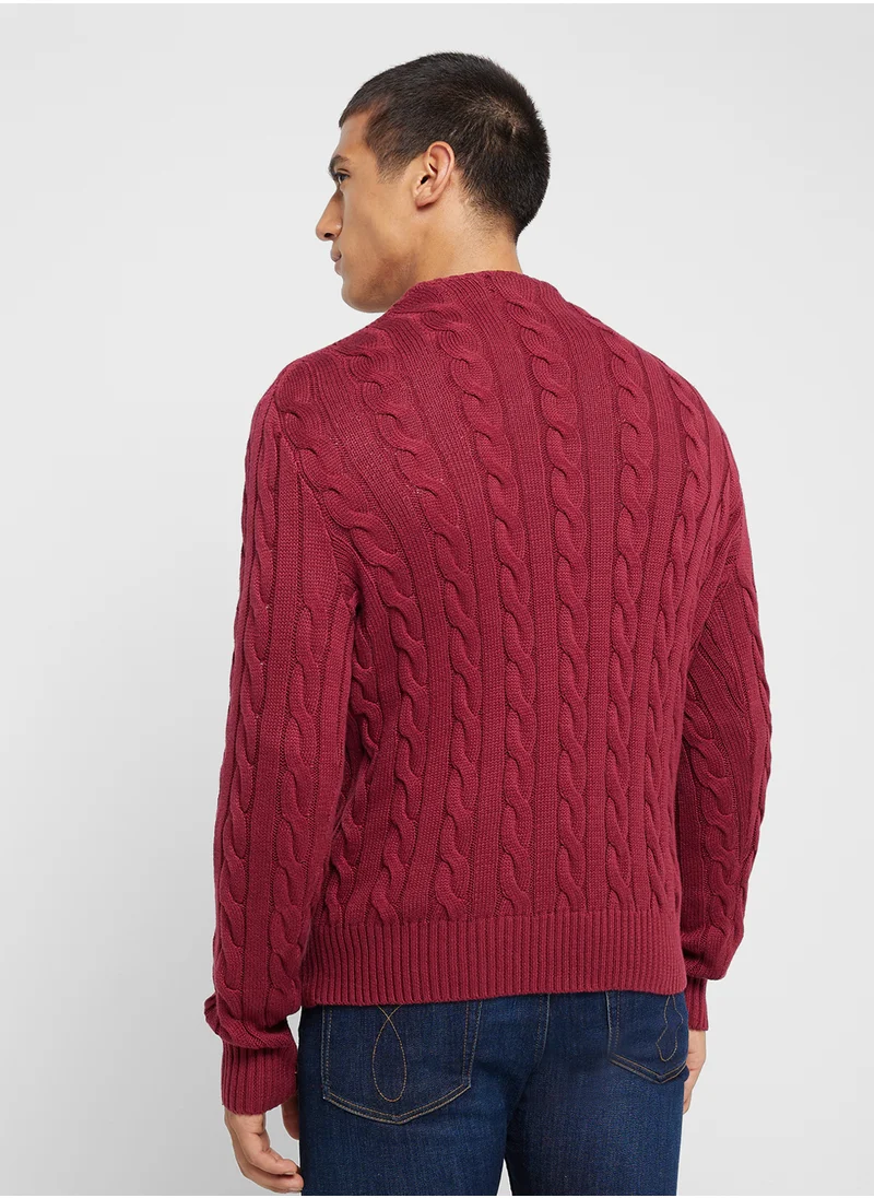 بولو رالف لورين Logo Crew Neck Sweater
