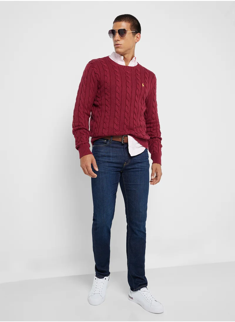 بولو رالف لورين Logo Crew Neck Sweater