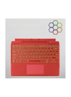 Backlit Bluetooth Keyboard Compatible with Microsoft Surface Pro 11 (2024),Magnetic 7-Color Backlit Bluetooth Removable Keyboard with Magnetic Pen Slot