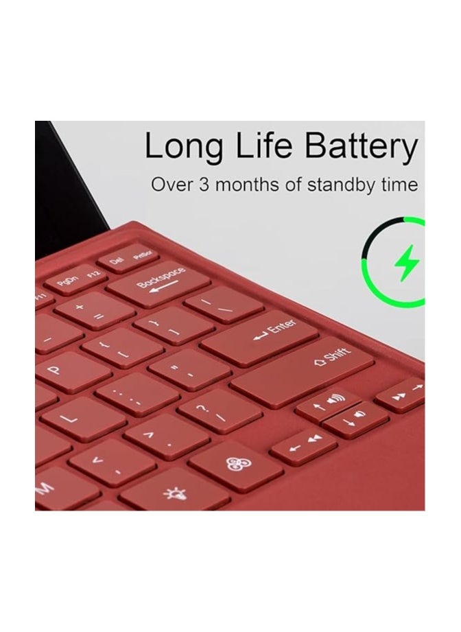 General - Backlit Bluetooth Keyboard Compatible with Microsoft Surface Pro 11 (2024),Magnetic 7-Color Backlit Bluetooth Removable Keyboard with Magnetic Pen Slot - Image 1