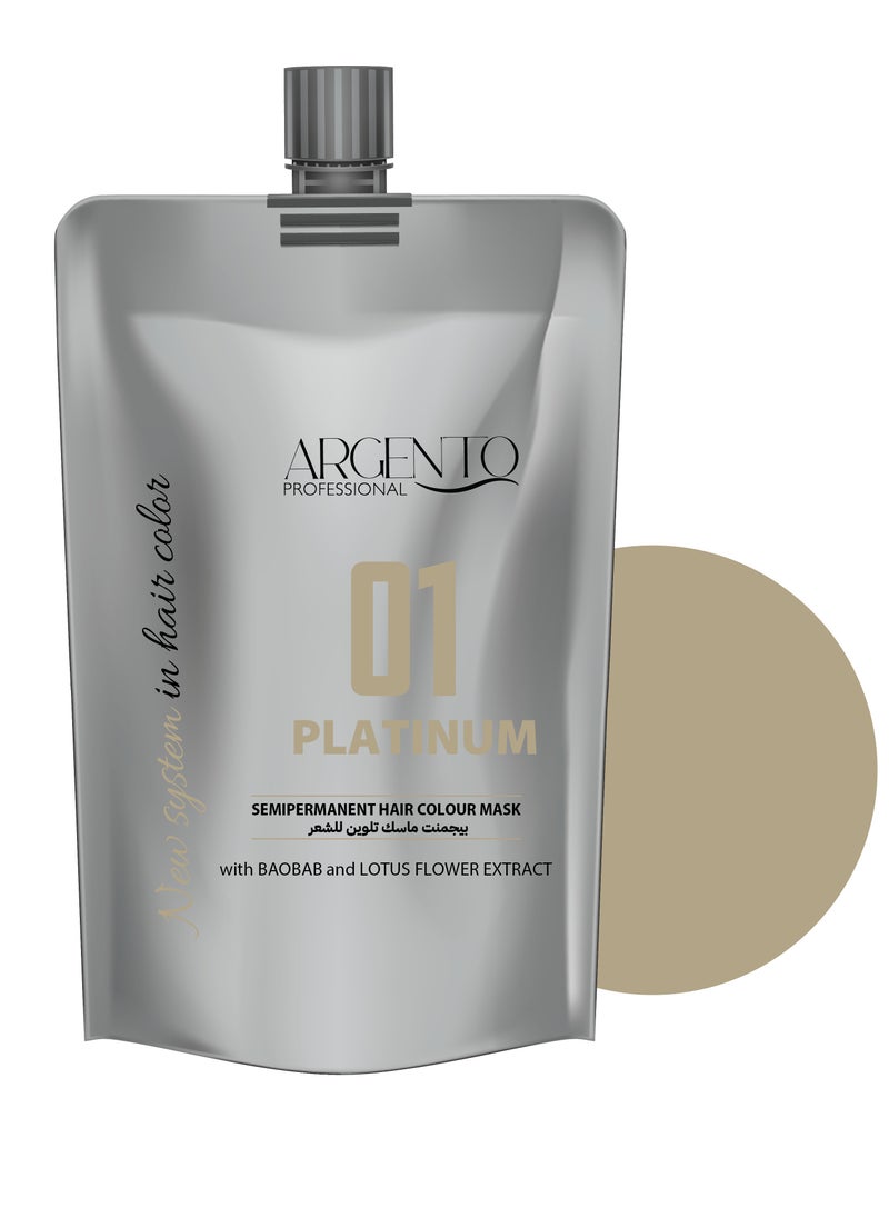 ARGENTO Argento Pro 01 Platinum Semipermanent Hair Color Mask 200ml 