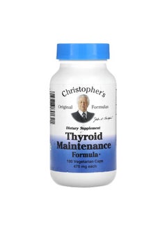 Christopher's Original Formulas Thyroid Maintenance Formula 475 mg 100 Vegetarian Caps  - Image 1