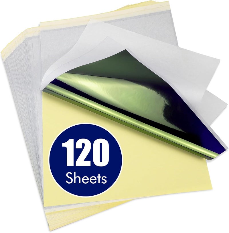 BIOMASER Tattoo Transfer Paper, 120 Sheets Tattoo Stencil Paper, Stencil Paper for Tattooing - A4 Size, 4 Layers Thermal Transfer Paper DIY Tattoo (120PCS)